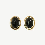 Camille Studs Black - Golden