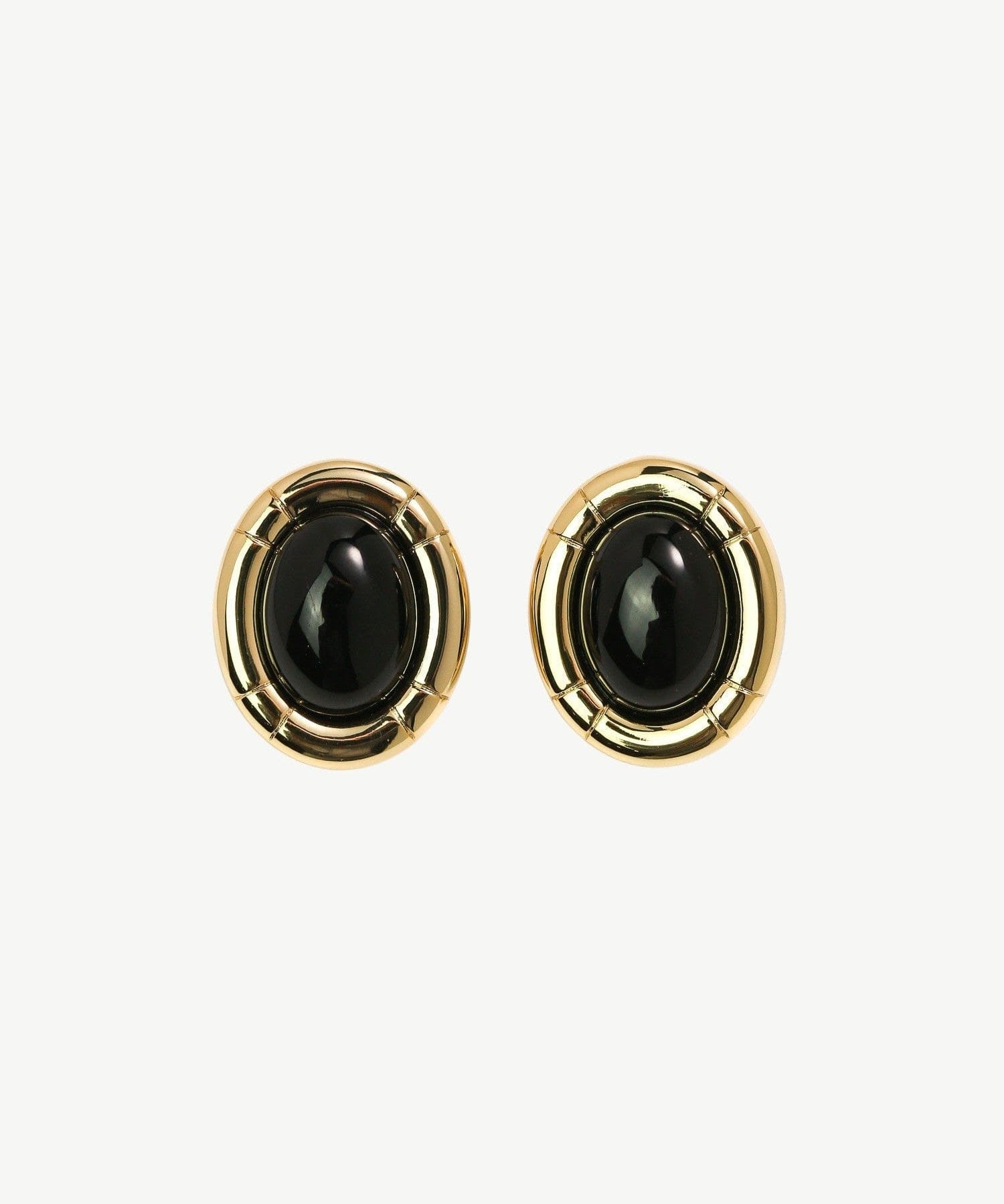 Camille Studs Black - Golden
