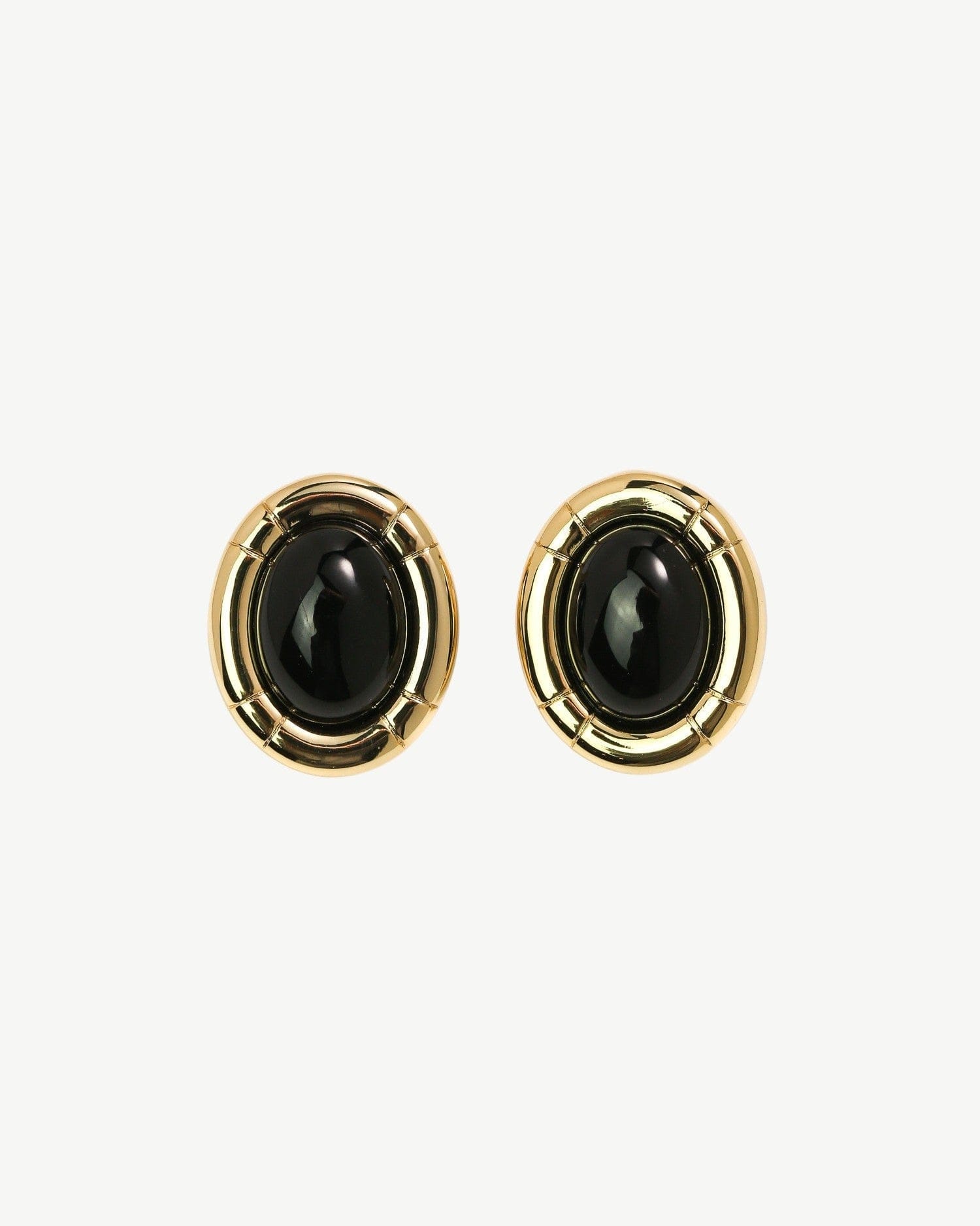 Camille Studs Black - Golden