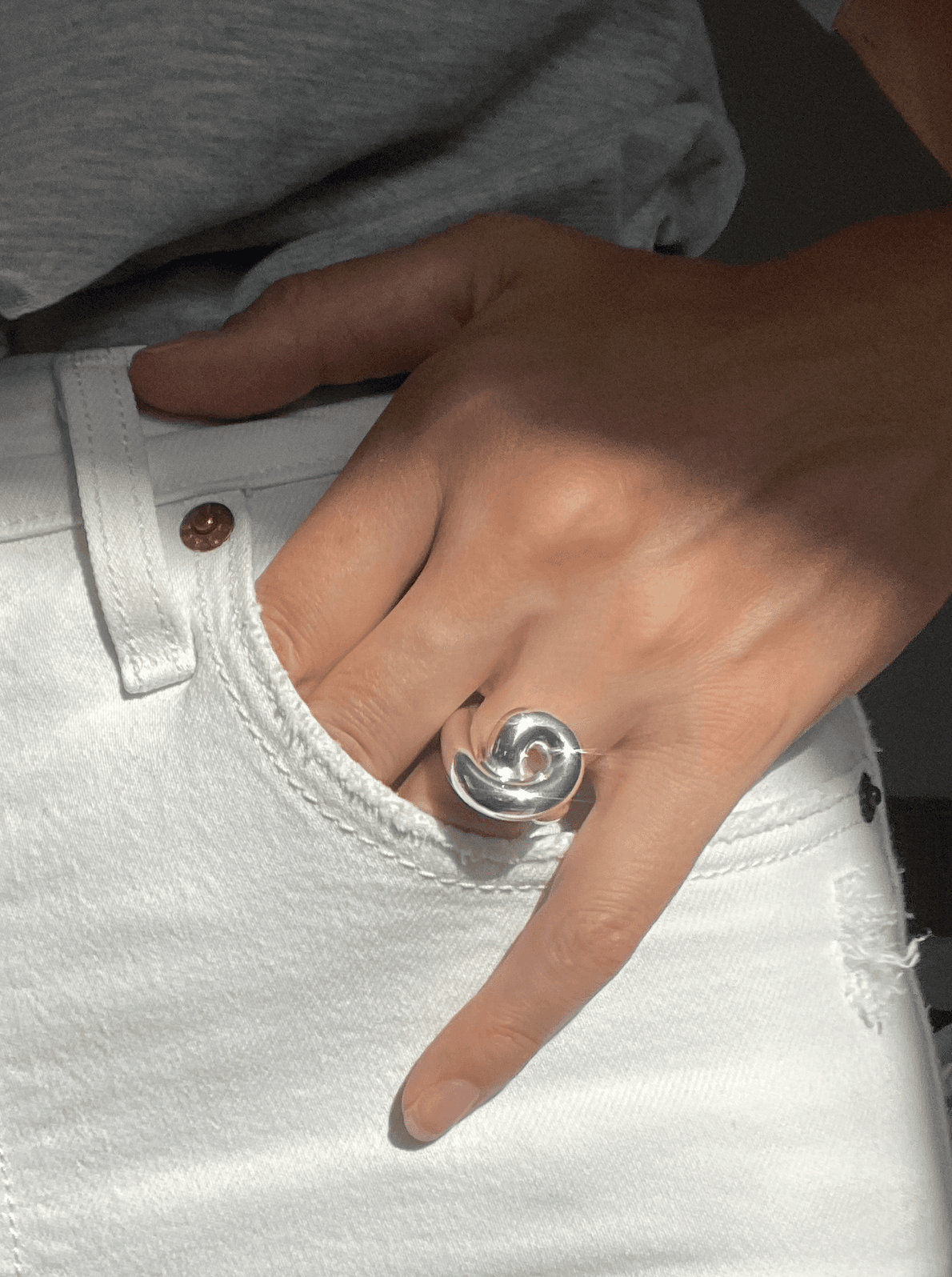 Ruddock-Celia-Swirl-Ring-Bold-Statement-Oversized-Chunky-Statement-Swirl-Spiral-Ring-Gold-Plated-18ct-Silver-Boho-Fluid-Ring-Stack-Cool-Curated-Jewellery-Contemporary-DemiFine-Golden