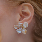 Classic Golden Bloom Keshi Pearls Flower №32