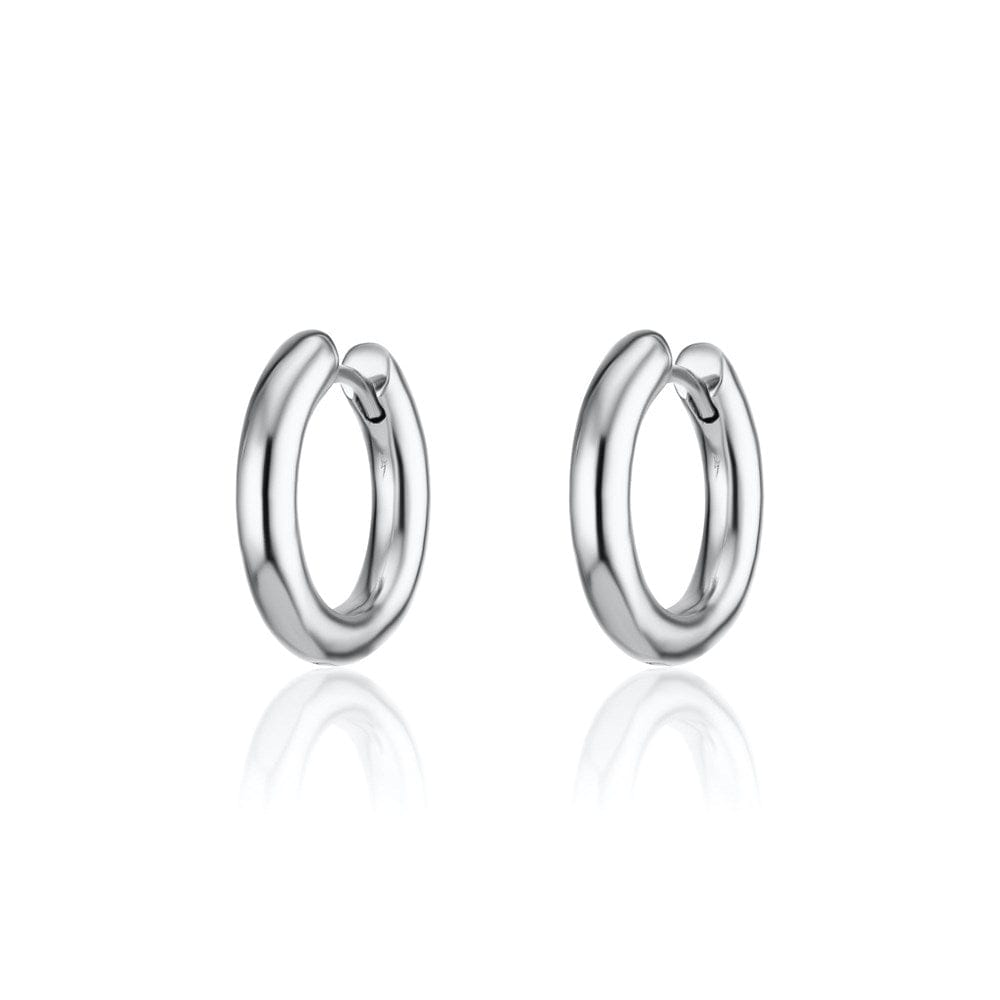 Chunky Hoop Earrings - Golden