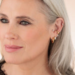 Chunky Hoop Earrings - Golden