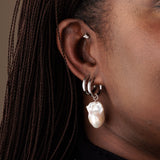 Chunky Hoop Earrings - Golden