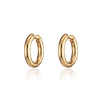 Chunky Hoop Earrings - Golden
