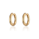 Chunky Hoop Earrings - Golden