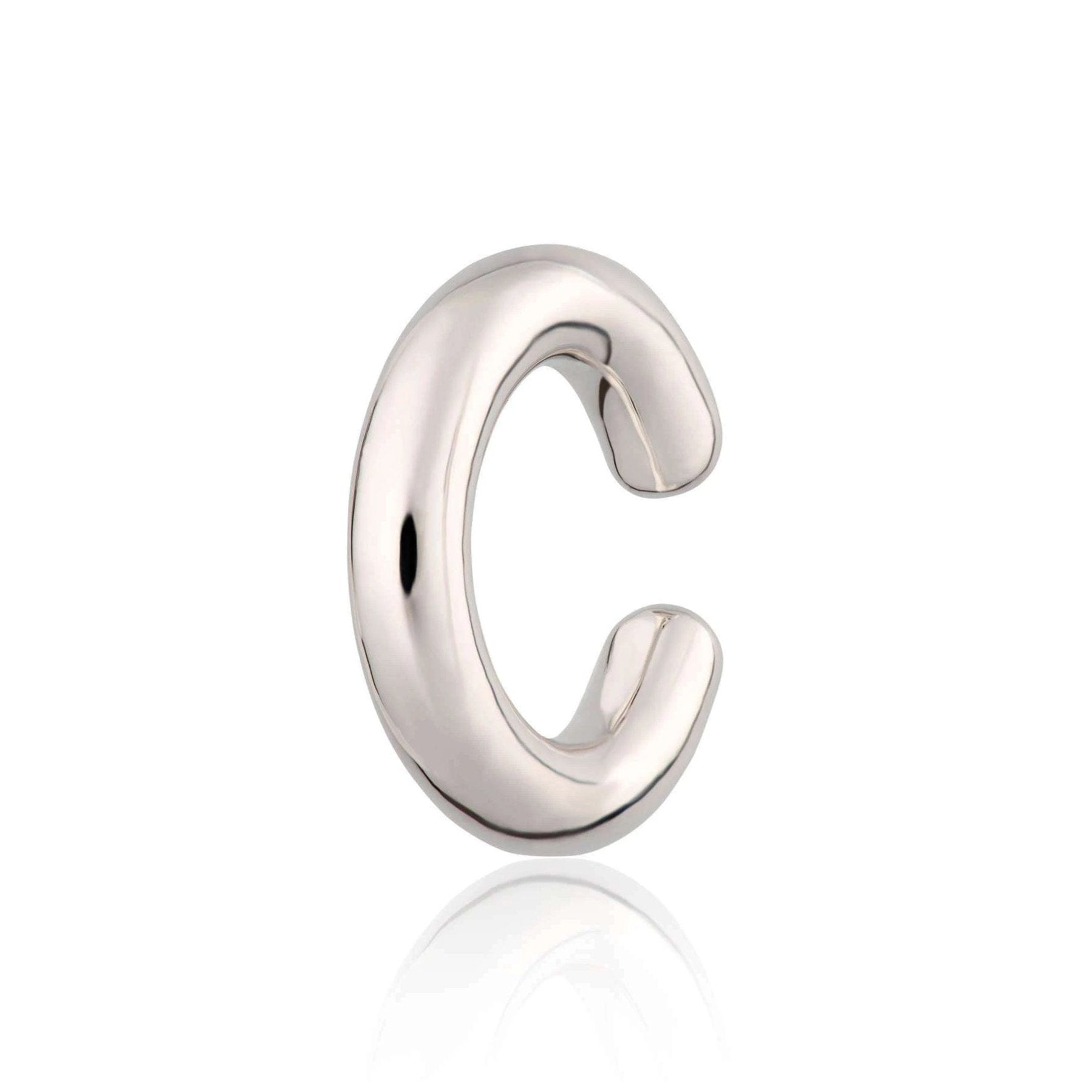 scream-pretty-Chunky-Single-statement-Ear-Cuff-silver-gold-plated-demifine-curated-ear-stack-stacking-cool-piercings-jewellery-earrings-contemporary-minimal-sleek-cool-edgy-trending
