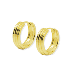 Junk-Jewels-Cigar-Ribbed-Band-Chunky-Hoop-Hoops-Earrings-Gold-Silver-Textured