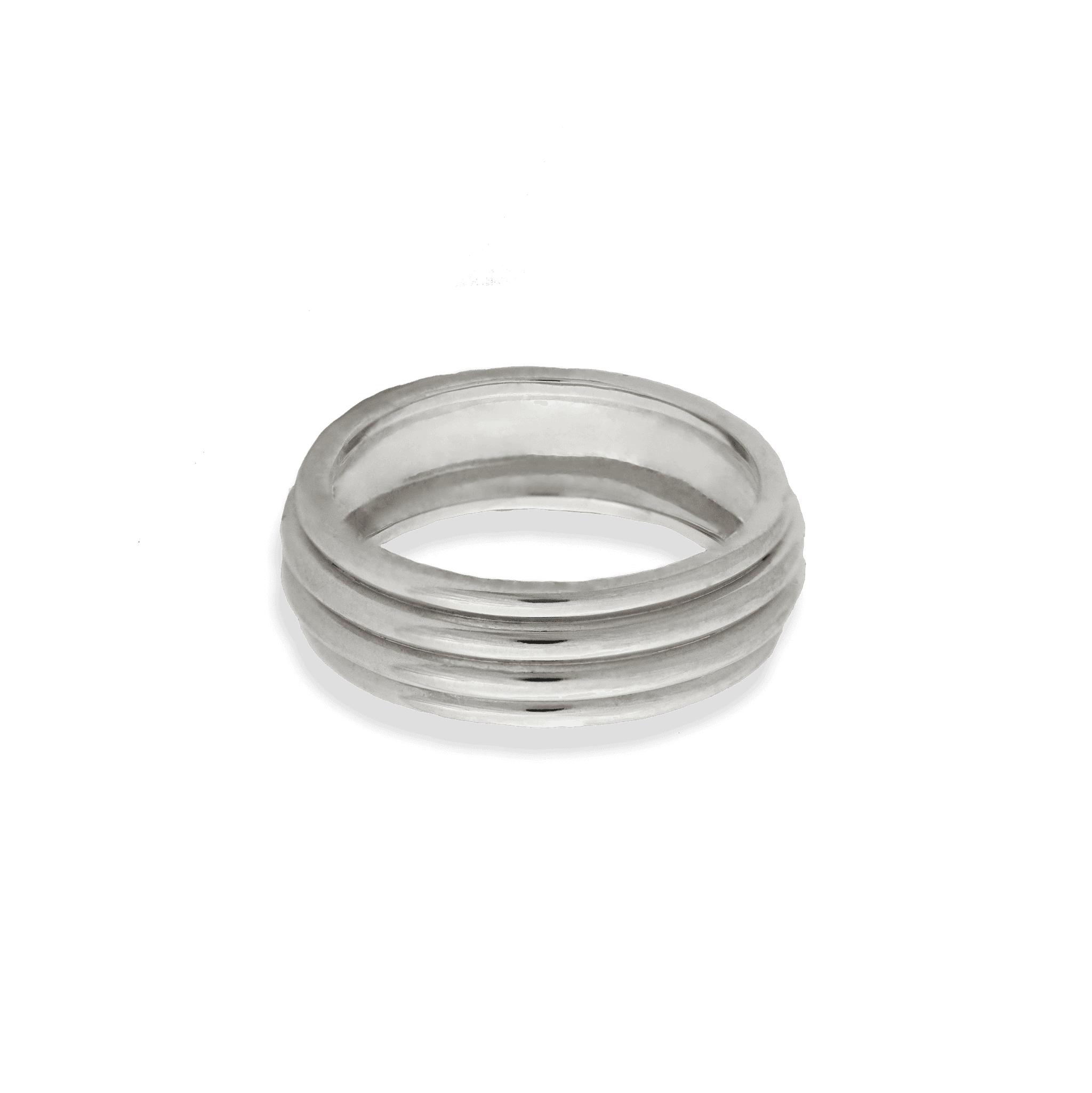 Junk-Jewels-Cigar-Band-Minimal-Ribbed-Layered-Chunky-Statement-Ring-Gold-Silver