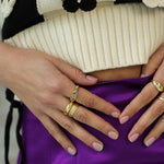 Junk-Jewels-Cigar-Band-Minimal-Ribbed-Layered-Chunky-Statement-Ring-Gold-Silver