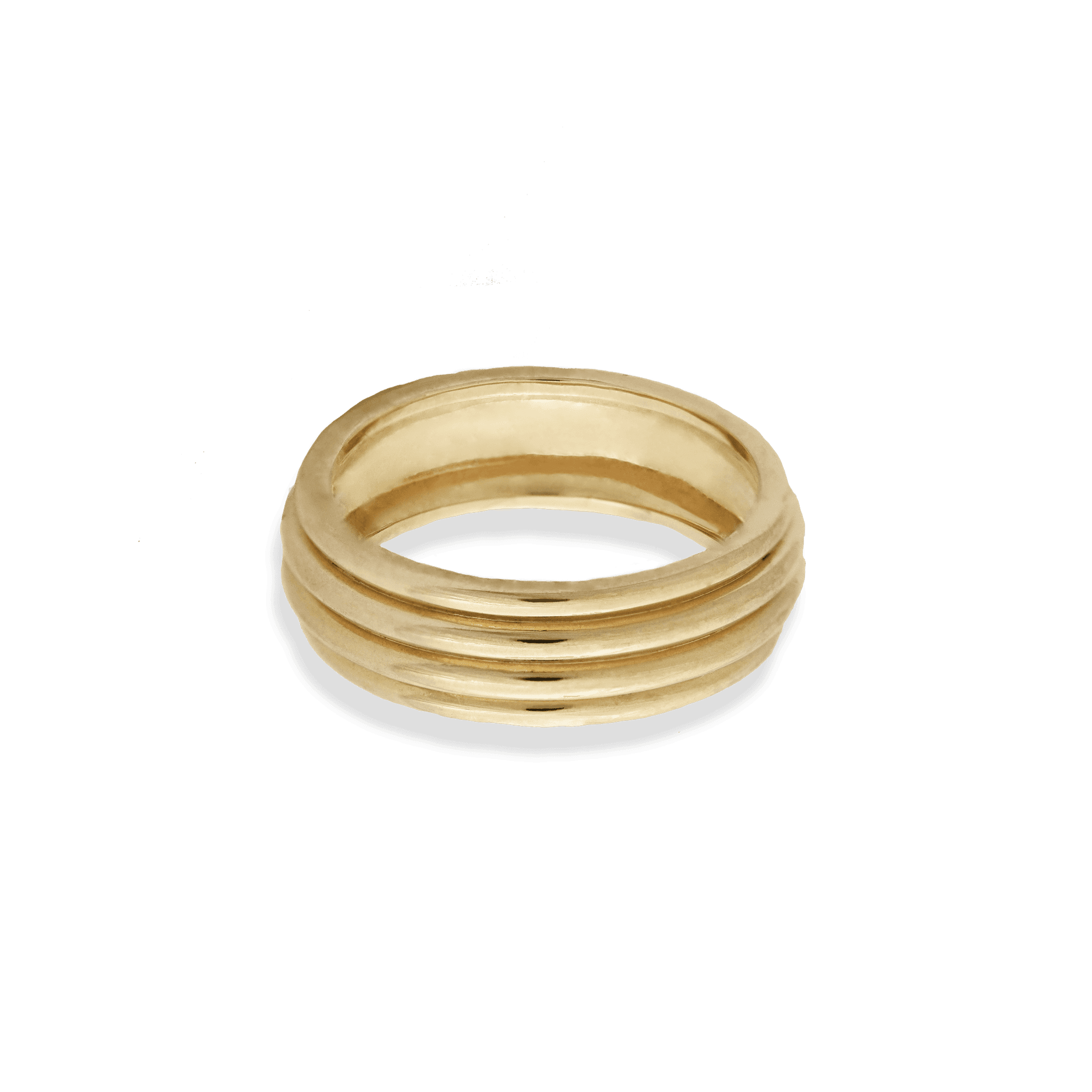 Junk-Jewels-Cigar-Band-Minimal-Ribbed-Layered-Chunky-Statement-Ring-Gold-Silver