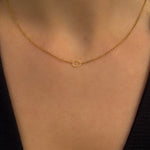 Circle Gold Necklace - Golden