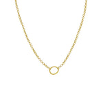 Circle Gold Necklace - Golden