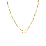Circle Gold Necklace - Golden