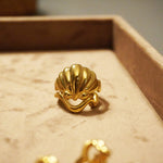 Tilly-Sudsbury-Clam-Shell-Ring-Chunky-Jewellery-Statement-Rings-Unique-Sterling-Silver-Gold-Vermeil-Coastal-Mediterrean-Cocktail-Holiday-Jewellery-Wavey-Stacker-Stacking-Ring-Gold-Solid