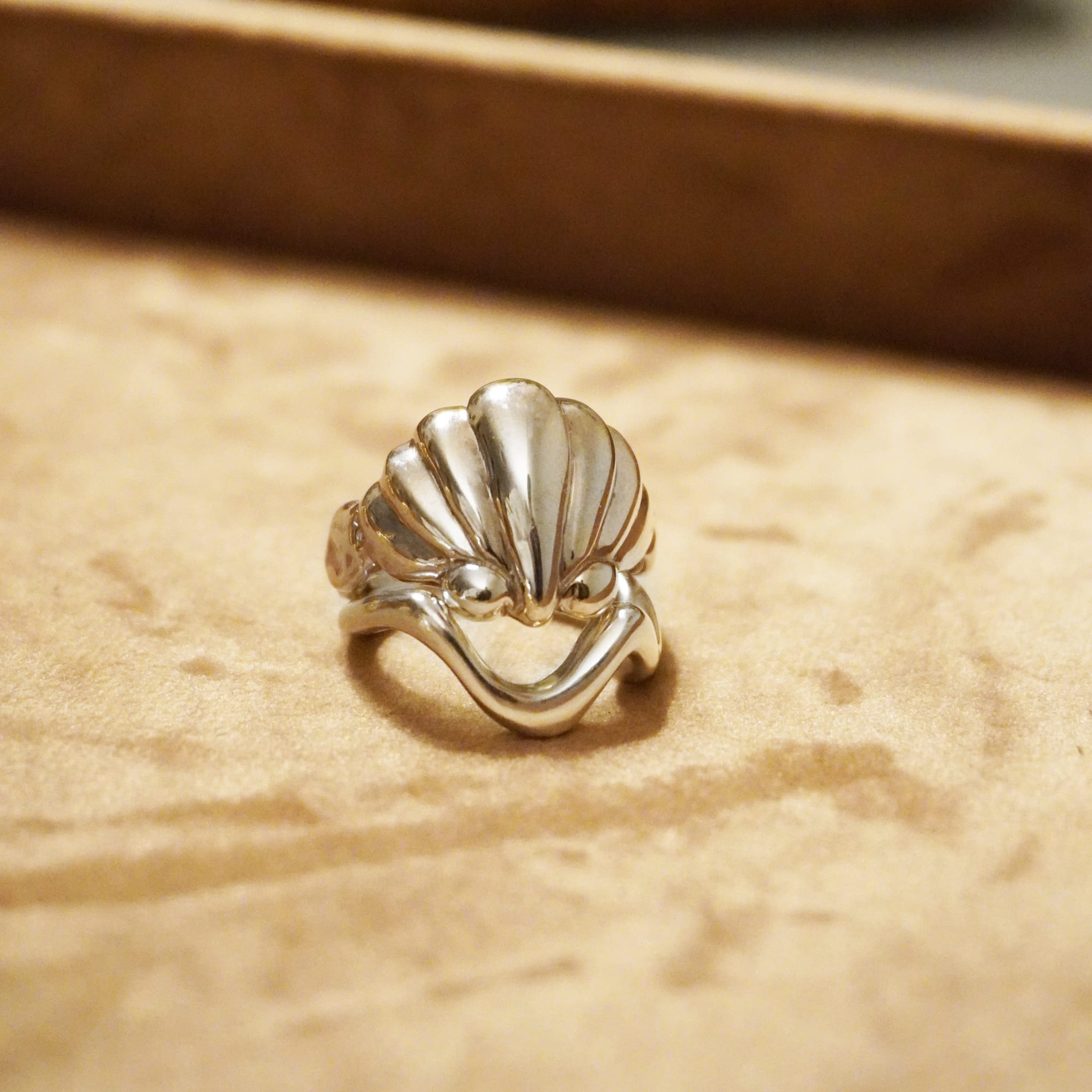 Tilly-Sudsbury-Clam-Shell-Ring-Chunky-Jewellery-Statement-Rings-Unique-Sterling-Silver-Gold-Vermeil-Coastal-Mediterrean-Cocktail-Holiday-Jewellery