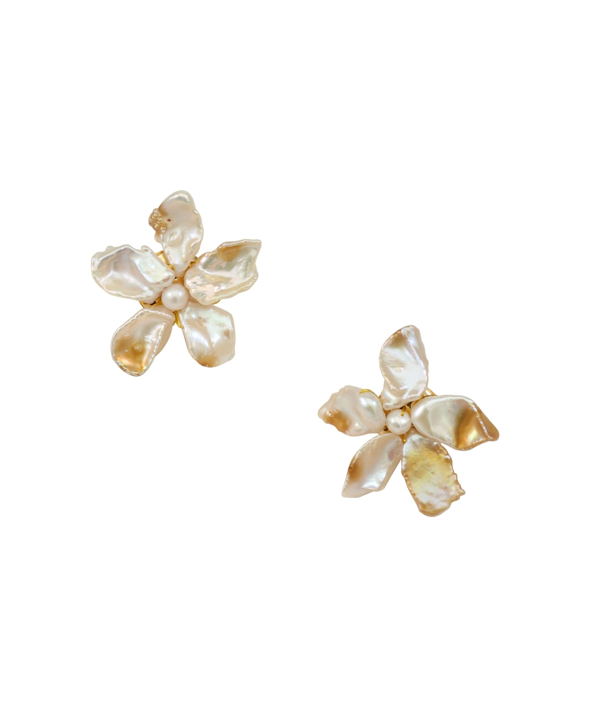 Cherie-Jewels-Oversized-Classic-Golden-Bloom-Freshwater-Keshi-Pearl-Bead-Flower-Earrings-№32