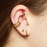 Gold-Claw-Huggie-Hoop-Earrings-Earring-Tusk-End-Spike-Ear-Stack-Curated-Minimal-Cool-Jewellery-DemiFine-Scream-Pretty