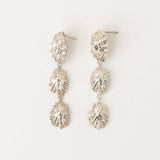 Carolina-De-Barros-statement-CONCHA-EARRINGS-Shell-Triple-Drop-Beach-Summer-Holiday-Jewellery-Textured-Seashell-organic-forms-demifine-gold-plater-sterling-silver