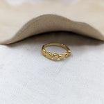 Milly-Maunder-Cova-Bubble-Disc-Pebble-Circle-Stacking-Ring-18ct-Gold-Plated-Minimal