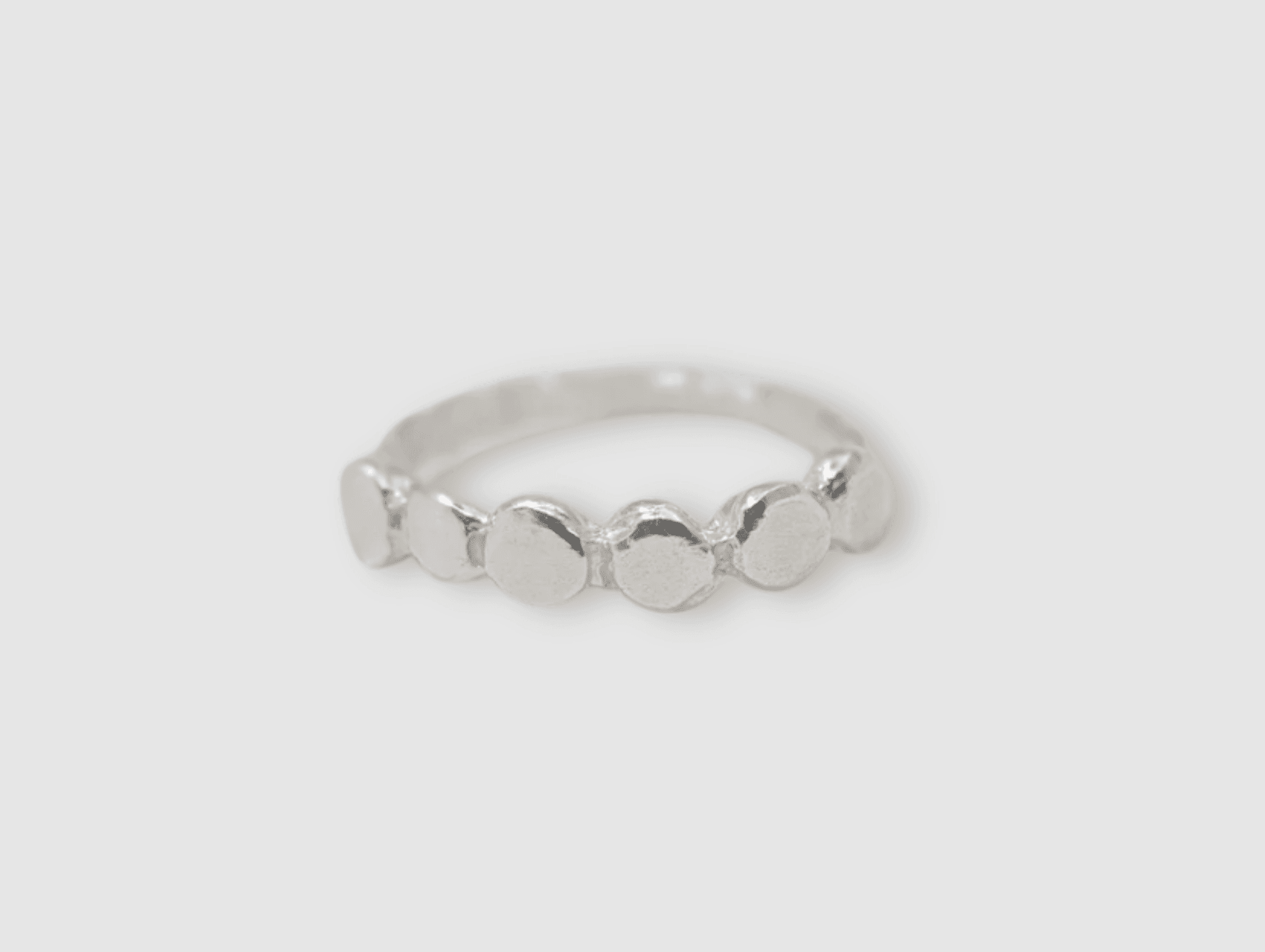 Milly-Maunder-Cova-Pebble-Bubble-Band-Stacking-Circle-Disc-Ring-Sterling-Silver-Vintage-Organic-Rustic
