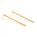Uniform-Jewellery-Crux-Gold-Vermeil-Bar-Rectangle-Maxi-Drop-Dangle-Stud-Minimal-Sleek-Statement-Earrings
