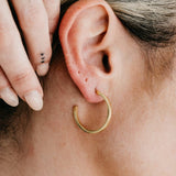 Crux Gold Midi Maxi Hoops - Golden