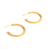 Uniform-Jewellery-Crux-Gold-Vermeil-Chunky-Oversized-Sleek-Statement-Square-Midi-Hoops-Hoop-Earrings