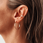 Crux Gold Midi Maxi Hoops - Golden