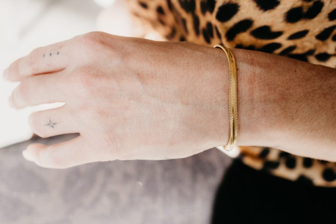 Uniform-Jewellery-Crux-Gold-Vermeil-Snake-Chain-chunky-Minimal-Sleek-Bracelet