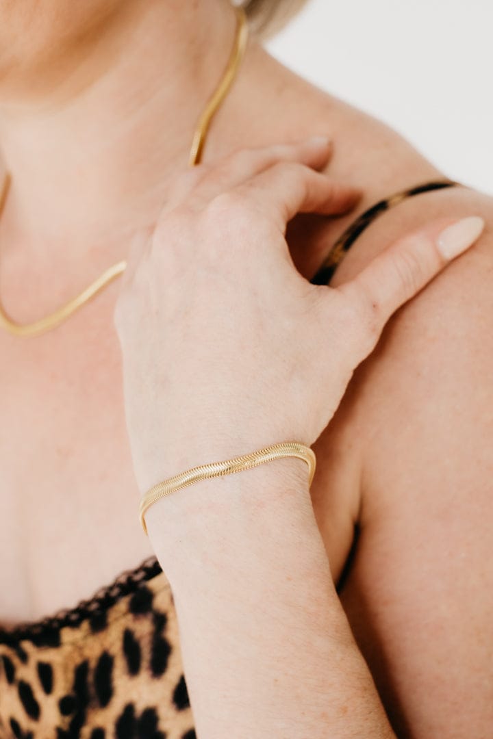 Uniform-Jewellery-Crux-Gold-Vermeil-Snake-Chain-chunky-Minimal-Sleek-Bracelet