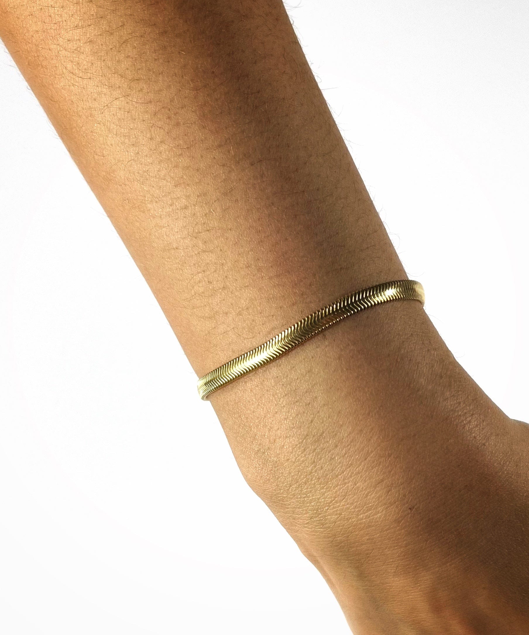 Uniform-Jewellery-Crux-Gold-Vermeil-Snake-Chain-chunky-Minimal-Sleek-Bracelet