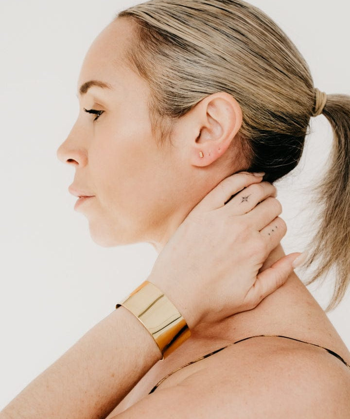 Uniform-Jewellery-Crux-Gold-Vermeil-Sleek-Chunky-Statement-Oversized-Wrist-Cuff-Bracelet-Bangle