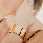 Uniform-Jewellery-Crux-Gold-Vermeil-Sleek-Chunky-Statement-Oversized-Wrist-Cuff-Bracelet-Bangle