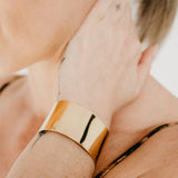 Uniform-Jewellery-Crux-Gold-Vermeil-Sleek-Chunky-Statement-Oversized-Wrist-Cuff-Bracelet-Bangle