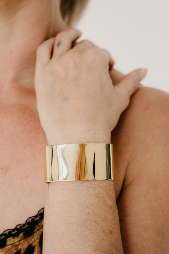 Uniform-Jewellery-Crux-Gold-Vermeil-Sleek-Chunky-Statement-Oversized-Wrist-Cuff-Bracelet-Bangle