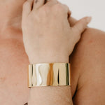Uniform-Jewellery-Crux-Gold-Vermeil-Sleek-Chunky-Statement-Oversized-Wrist-Cuff-Bracelet-Bangle