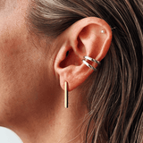 Uniform-Jewellery-Crux-Gold-Vermeil-Mini-Bar-Rectangle-Drop-Stud-Earrings-Minimal-Sleek
