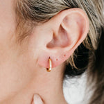 Crux Mini Gold Hoops - Golden