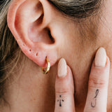 Crux Mini Gold Hoops - Golden