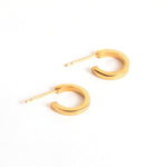 Uniform-Jewellery-Crux-Mini-Chunky-Gold-Vermeil-Hoop-Earrings-Hoop-Minimal-Sleek-Cool