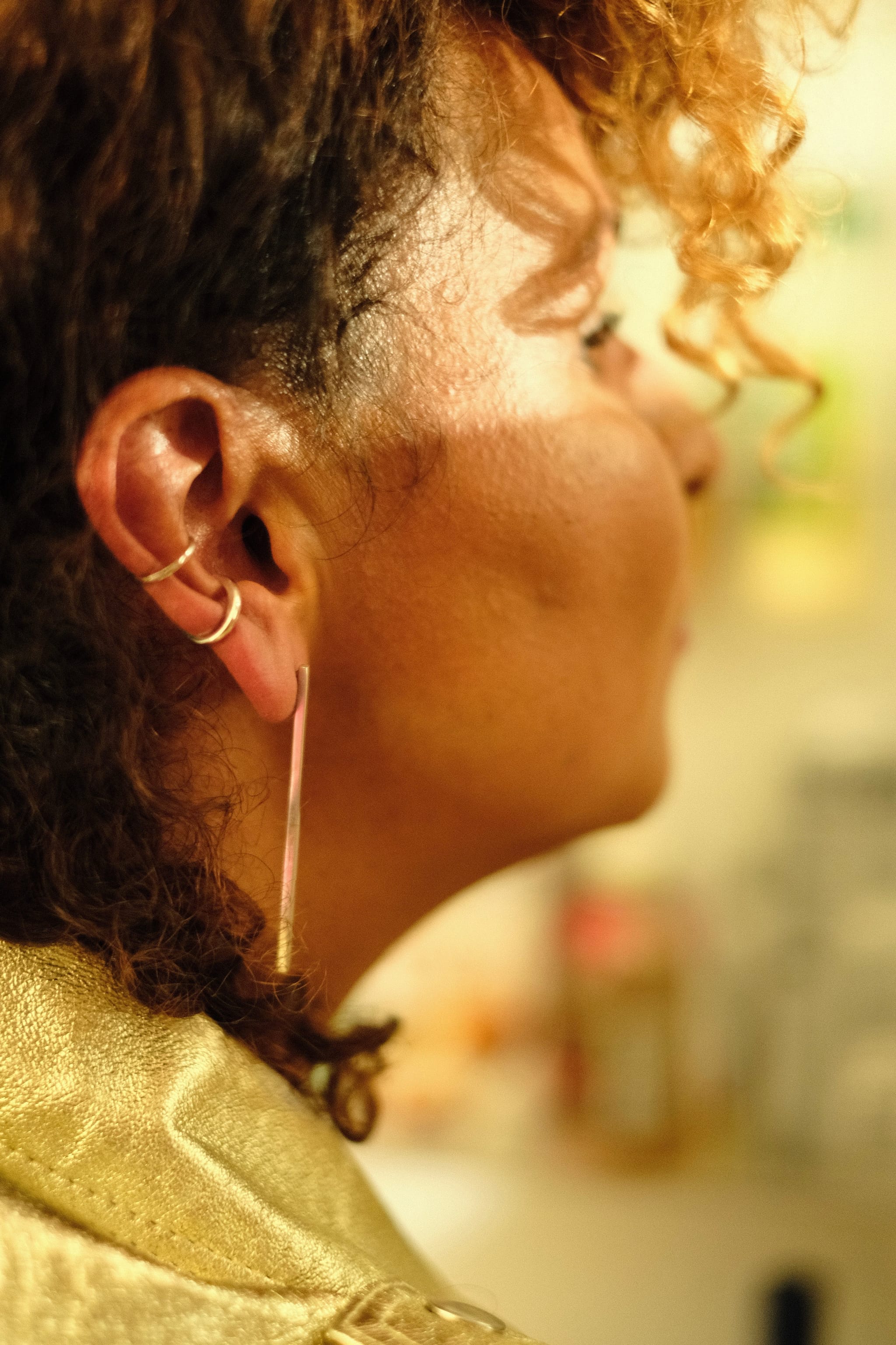 Crux Sterling Silver Ear Cuff - Golden