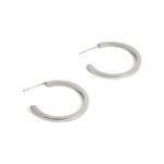 Uniform-Jewellery-Crux-Sterling-Silver-Midi-Hoops-Hoop-Earrings-Statement-Medium-Chunky-Square-Minimal-Sleek