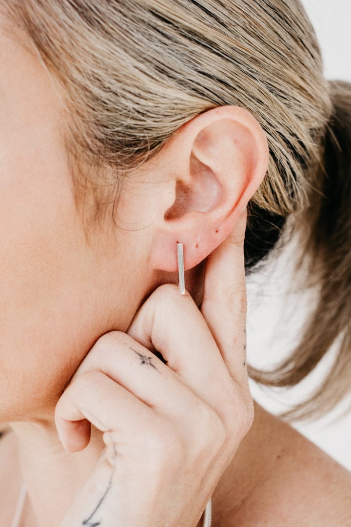 Uniform-Jewellery-Crux-Sterling-Silver-Mini-Bar-Rectangle-Drop-Stud-Earrings3