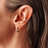 Crux sterling silver mini hoops - Golden