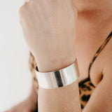 Uniform-Jewellery-Crux-Sterling-Silver-Statement-Oversized-Sleek-Wrist-Cuff-Bracelet-Bangle