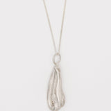 Carolina-de-Barros-Cumaru-Oversized-TearDrop--Drop-Pendant-Necklace-Gold-Plated-18ct-Sterling-Silver