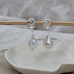 Milly-Maunder-Dara-Pearl-Stud-Drop-Earrings-Sterling-Silver-Boho-Textured-Vintage-Inspired-Beach-Summer-Jewellery-Demifine