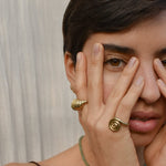 Kan-Studio-Dawama-Statement-Spiral-Swirl-Chunky-Cool-Boho-Ring-Brass-Sterling-Silver-Gold-Plated-Handmade-Unique