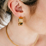 Uniform-Jewellery-Dee-Oversized-Statement-Gold Hoops-Chunky-Sleek-Hoop-Earrings-Vermeil
